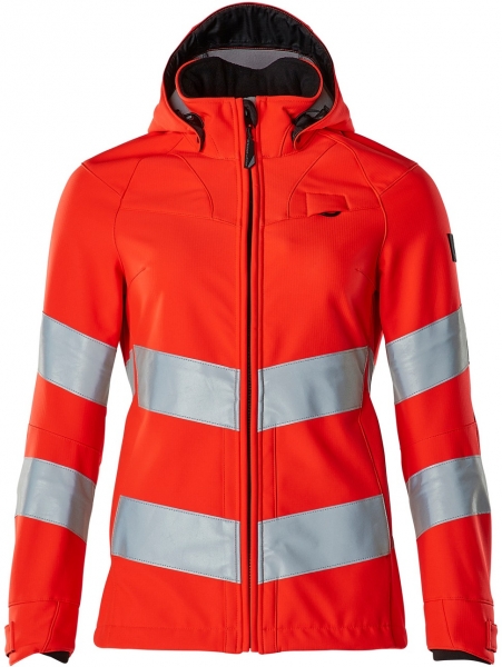 MASCOT-Warnschutz-Damen-Soft-Shell-Jacke, 360 g/m², warnrot