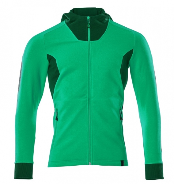 MASCOT-Kapuzensweatshirt mit Reiverschluss, 310 g/m, grasgrn/grn