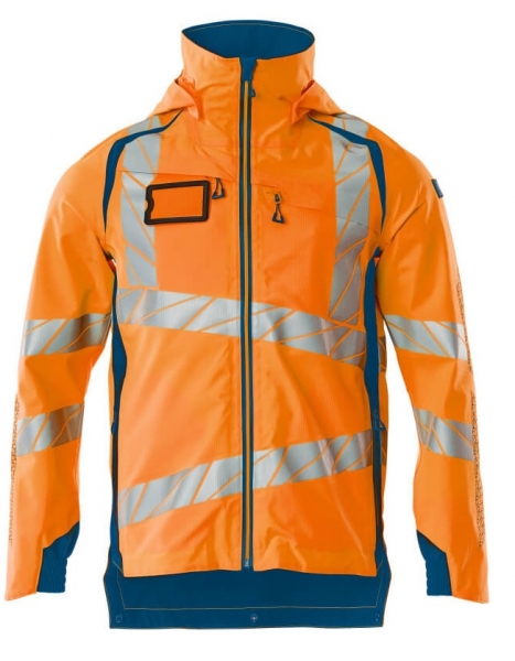 MASCOT-Warnschutz-Hard Shell Jacke, ACCELERATE SAFE, warnorange/dunkelpetroleum