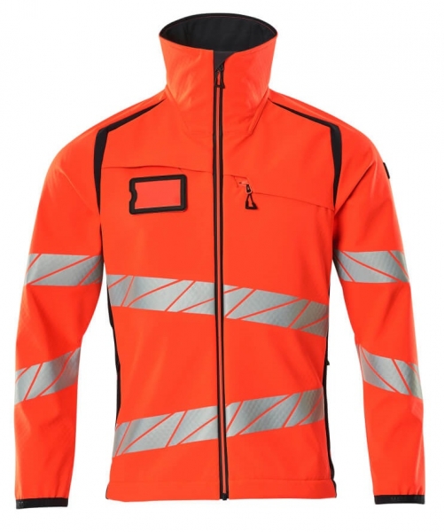 MASCOT-Warnschutz-Soft Shell Jacke, ACCELERATE SAFE, warnrot/schwarzblau