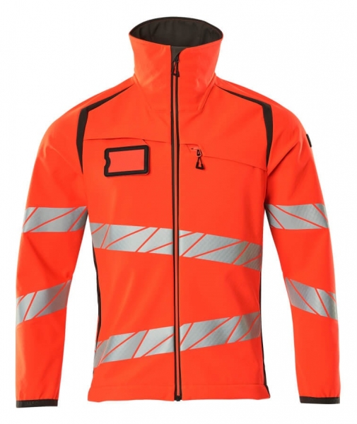MASCOT-Warnschutz-Soft Shell Jacke, ACCELERATE SAFE, warnrot/dunkelanthrazit