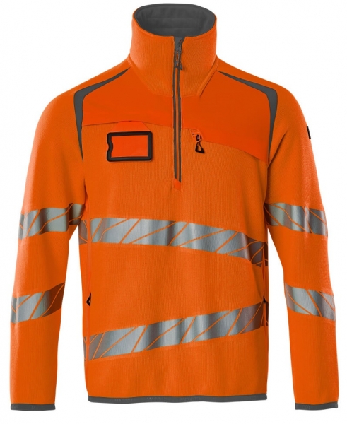 MASCOT-Warnschutz-Strickpullover, ACCELERATE SAFE, warnorange/dunkelanthrazit