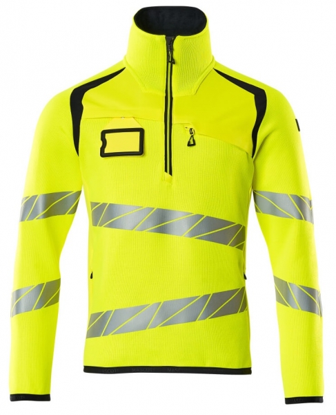 MASCOT-Warnschutz-Strickpullover, ACCELERATE SAFE, warngelb/schwarzblau