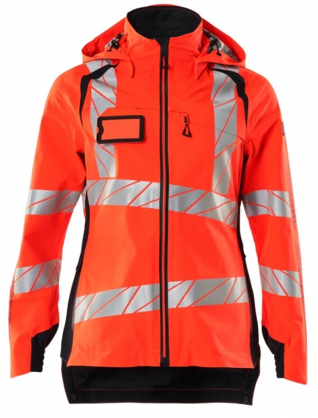 MASCOT-Warnschutz-Damen Hard Shell Jacke, ACCELERATE SAFE, warnrot/schwarzblau