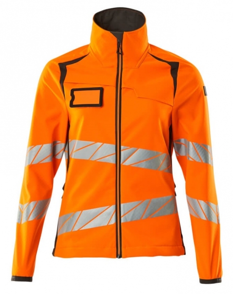 MASCOT-Warnschutz-Damen Soft Shell Jacke, ACCELERATE SAFE, warnorange/dunkelanthrazit