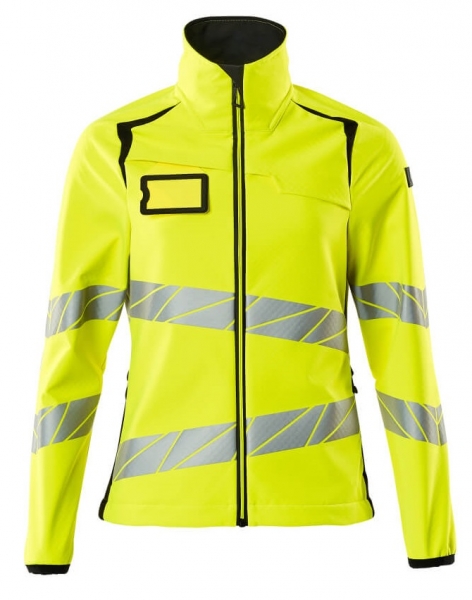 MASCOT-Warnschutz-Damen Soft Shell Jacke, ACCELERATE SAFE, warngelb/schwarz