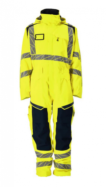 MASCOT-Warnschutz-Winteroverall, ACCELERATE SAFE, Farbe: gelb/schwarzblau