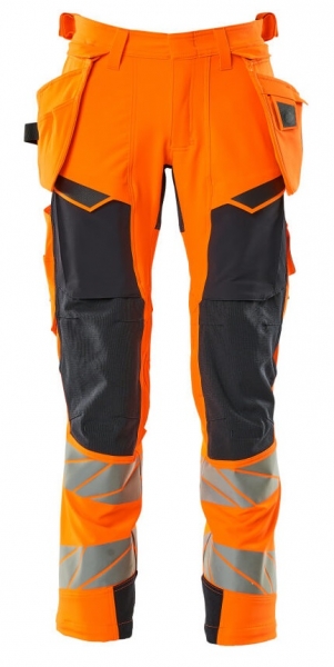 MASCOT-Warnschutz-Bundhose, ACCELERATE SAFE, 76 cm, warnorange/schwarzblau