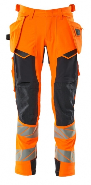 MASCOT-Warnschutz-Bundhose, ACCELERATE SAFE, 82 cm, warnorange/schwarzblau
