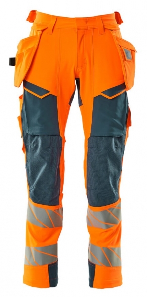 MASCOT-Warnschutz-Bundhose, ACCELERATE SAFE, 82 cm, warnorange/dunkelpetroleum