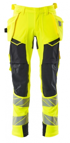 MASCOT-Warnschutz-Bundhose, ACCELERATE SAFE, 90 cm, warngelb/schwarzblau