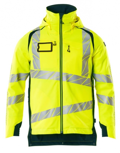 MASCOT-Warnschutz-Winterjacke, ACCELERATE SAFE, warngelb/dunkelpetroleum