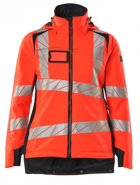 MASCOT-Warnschutz-Damen-Winterjacke, ACCELERATE SAFE, warnrot/schwarzblau