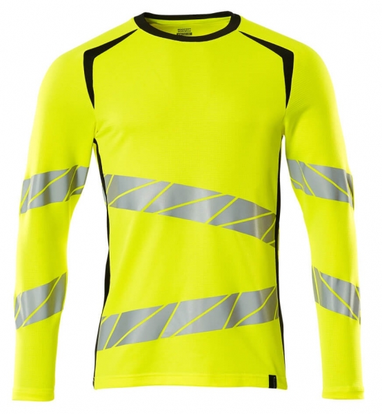 MASCOT-Warnschutz-Langarm-Shirt, ACCELERATE SAFE, warngelb/schwarz