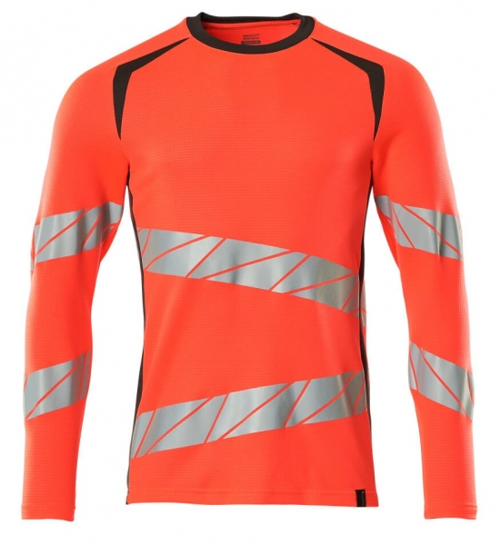 MASCOT-Warnschutz-Langarm-Shirt, ACCELERATE SAFE, warnrot/dunkelanthrazit