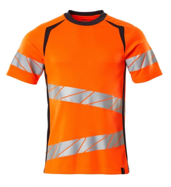 MASCOT-Warnschutz-T-Shirt, ACCELERATE SAFE, warnorange/schwarzblau
