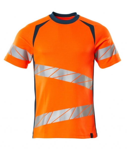 MASCOT-Warnschutz-T-Shirt, ACCELERATE SAFE, warnorange/dunkelpetroleum