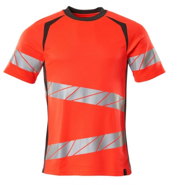 MASCOT-Warnschutz-T-Shirt, ACCELERATE SAFE, warnrot/dunkelanthrazit