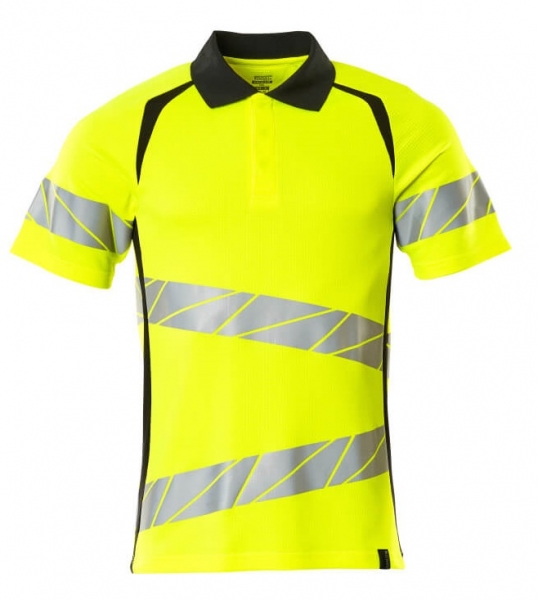 MASCOT-Warnschutz-Polo-Shirt, ACCELERATE SAFE, warngelb/schwarz
