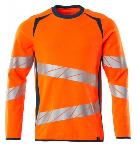 MASCOT-Warnschutz-Sweatshirt, ACCELERATE SAFE, warnorange/dunkelpetroleum