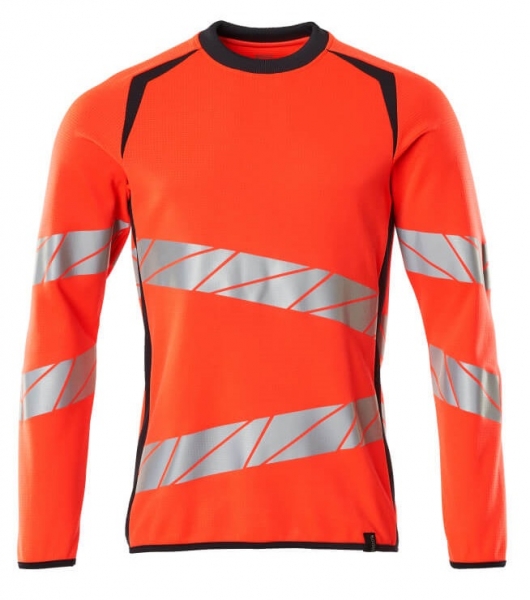 MASCOT-Warnschutz-Sweatshirt, ACCELERATE SAFE, warnrot/schwarzblau