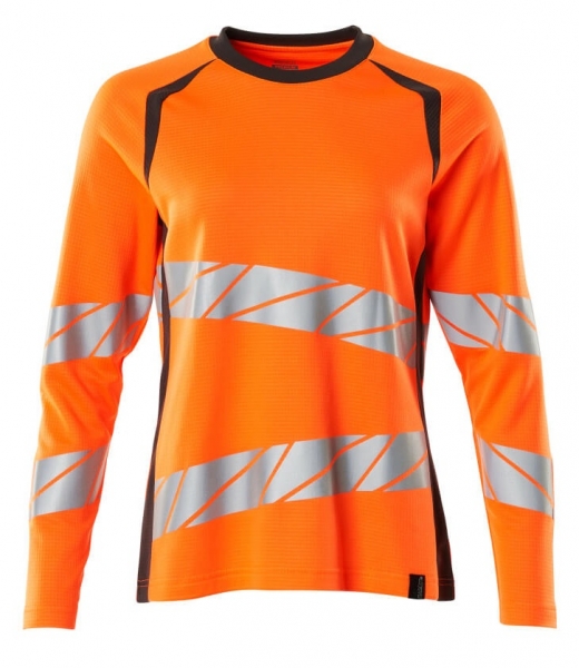 MASCOT-Warnschutz-Damen Langarm-Shirt, ACCELERATE SAFE, warnorange/dunkelanthrazit