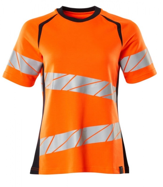 MASCOT-Warnschutz-Damen T-Shirt, ACCELERATE SAFE, warnorange/schwarzblau