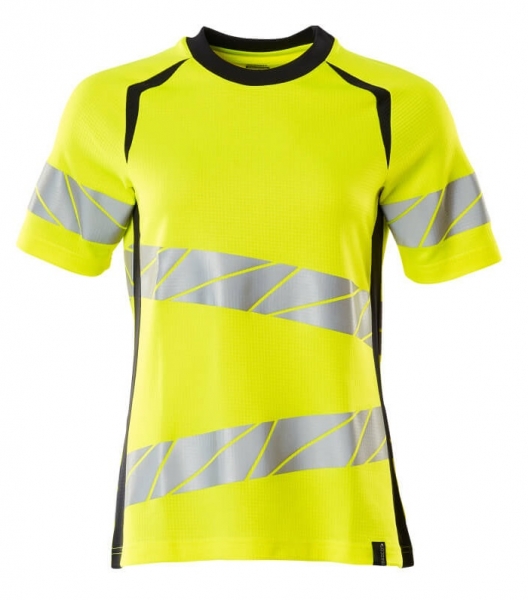 MASCOT-Warnschutz-Damen T-Shirt, ACCELERATE SAFE, warngelb/schwarzblau