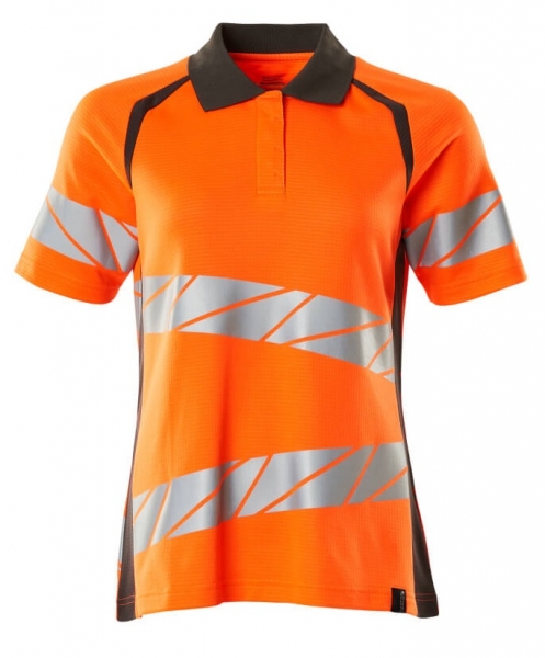 MASCOT-Warnschutz-Damen Polo-Shirt, ACCELERATE SAFE, warnorange/dunkelanthrazit