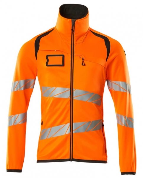 MASCOT-Warnschutz-Fleecepullover, ACCELERATE SAFE, warnorange/dunkelanthrazit