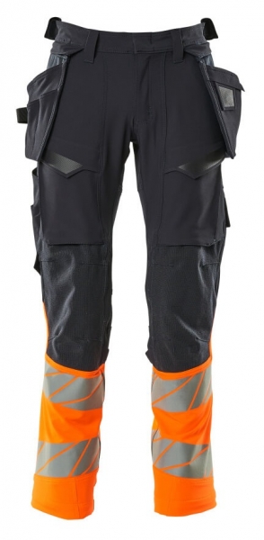 MASCOT-Warnschutz-Bundhose, ACCELERATE SAFE, 82 cm, schwarzblau/warnorange