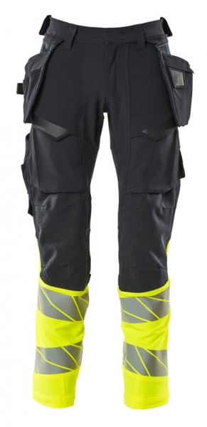 MASCOT-Warnschutz-Bundhose, ACCELERATE SAFE, 76 cm, schwarzblau/warngelb