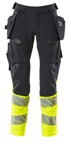 MASCOT-Warnschutz-Bundhose, ACCELERATE SAFE, 82 cm, schwarzblau/warngelb