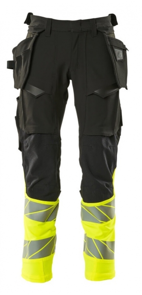 MASCOT-Warnschutz-Bundhose, ACCELERATE SAFE, 76 cm, schwarz/warngelb