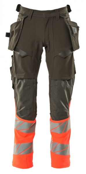 MASCOT-Warnschutz-Bundhose, ACCELERATE SAFE, 90 cm, dunkelanthrazit/warnrot