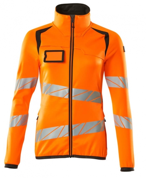 MASCOT-Warnschutz-Damen Fleecepullover, ACCELERATE SAFE, warnorange/dunkelanthrazit