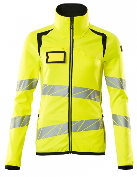 MASCOT-Warnschutz-Damen Fleecepullover, ACCELERATE SAFE, warngelb/schwarz