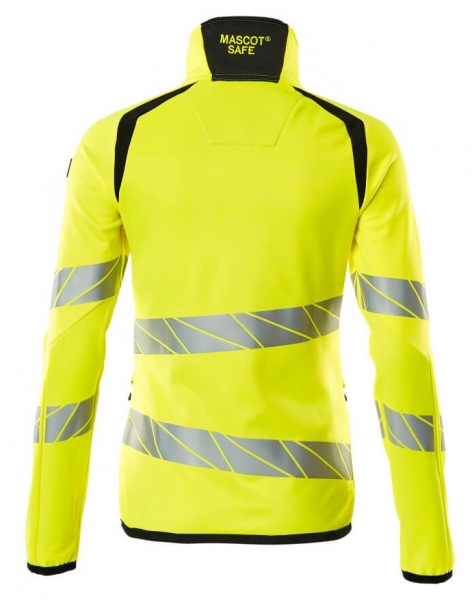 MASCOT-Warnschutz-Damen Fleecepullover, ACCELERATE SAFE, warngelb/schwarz