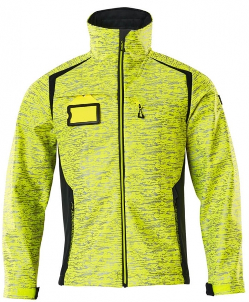 MASCOT-Softshell Jacke, ACCELERATE SAFE, high vis gelb/schwarzblau