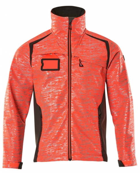MASCOT-Softshell Jacke, ACCELERATE SAFE, high vis rot/dunkelanthrazit