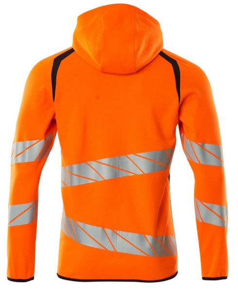 MASCOT-Warnschutz-Kapuzensweatshirt, ACCELERATE SAFE, high vis orange/schwarzblau