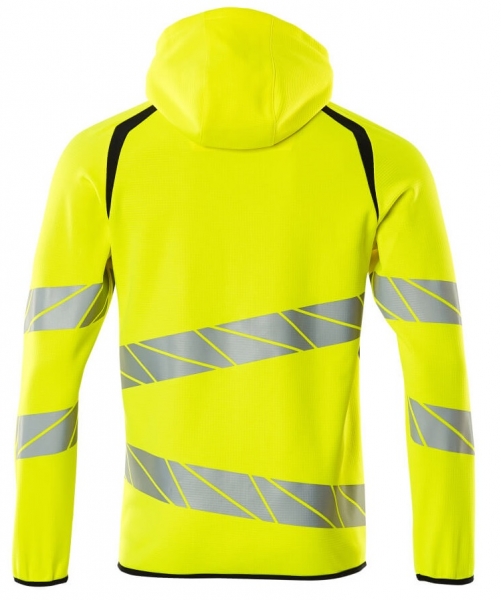MASCOT-Warnschutz-Kapuzensweatshirt, ACCELERATE SAFE, high vis gelb/schwarzblau
