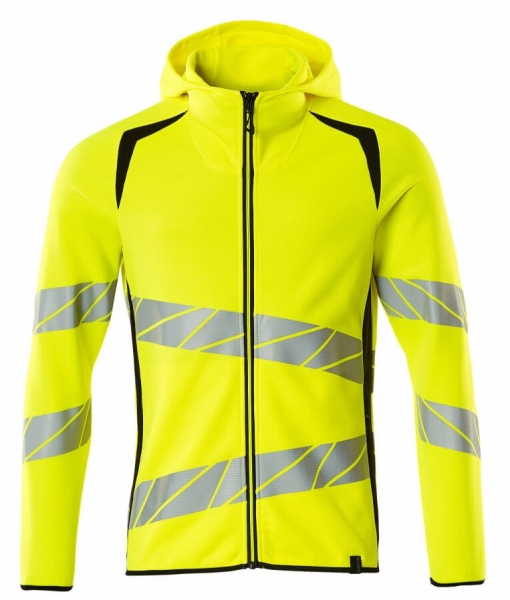 MASCOT-Warnschutz-Kapuzensweatshirt, ACCELERATE SAFE, high vis gelb/schwarz