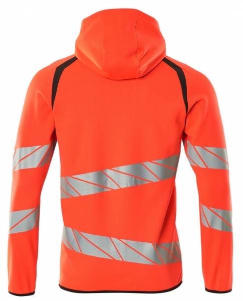 MASCOT-Warnschutz-Kapuzensweatshirt, ACCELERATE SAFE, high vis rot/dunkelanthrazit