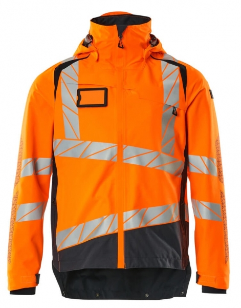 MASCOT-Warnschutz-Hard Shell Jacke, ACCELERATE SAFE, high vis orange/schwarzblau