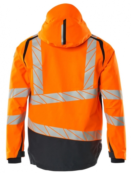 MASCOT-Warnschutz-Hard Shell Jacke, ACCELERATE SAFE, high vis orange/schwarzblau