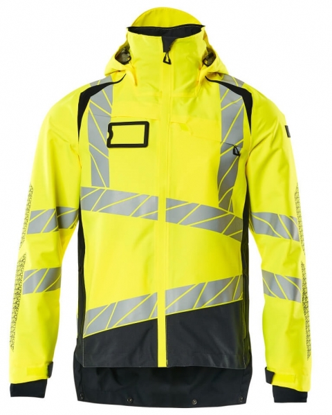 MASCOT-Warnschutz-Hard Shell Jacke, ACCELERATE SAFE, high vis gelb/schwarzblau