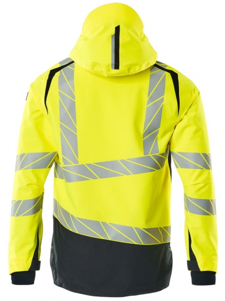 MASCOT-Warnschutz-Hard Shell Jacke, ACCELERATE SAFE, high vis gelb/schwarzblau