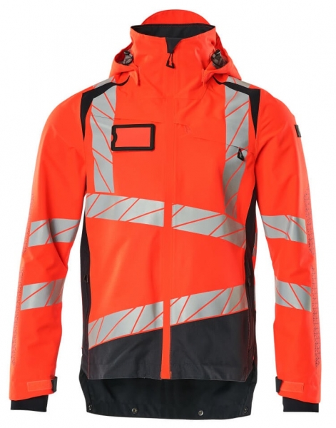 MASCOT-Warnschutz-Hard Shell Jacke, ACCELERATE SAFE, high vis rot/schwarzblau