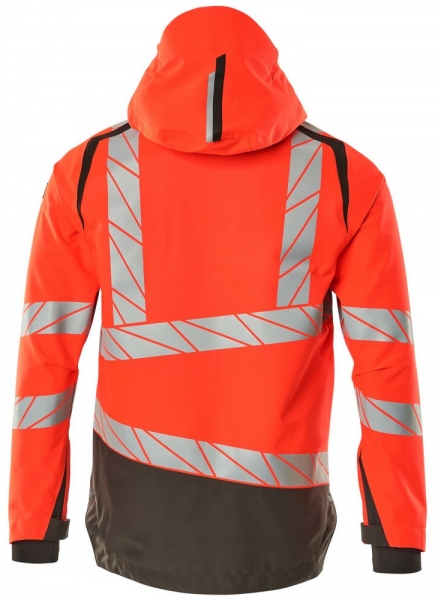 MASCOT-Warnschutz-Hard Shell Jacke, ACCELERATE SAFE, high vis rot/dunkelanthrazit